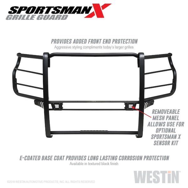 Westin Automotive 20-C SILVERADO 2500/3500 SPORTSMAN X GRILLE GUARD TEXTURED BLACK 40-33995 - main